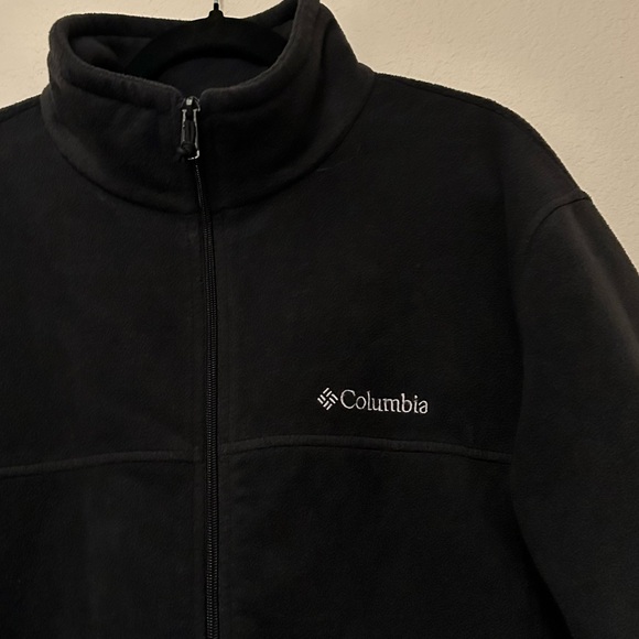Columbia Long Sleeve Soft Front Full Zip Up Fleece Sweater Size XL Tall - Picture 2 of 7